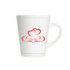 Latte formos puodelis "Širdžių harmonija" 300 ml balta