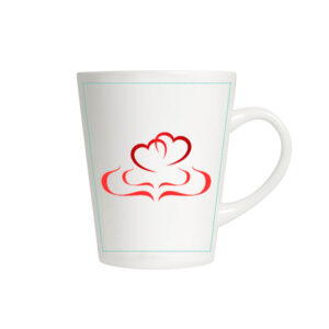 Latte formos puodelis 