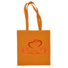 Medvilninis pirkinių krepšys "Minimali Elegancija" oranžinė