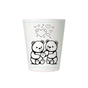Latte formos puodelis 
