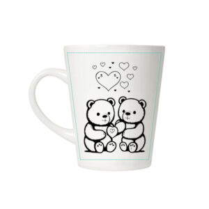 Latte formos puodelis 