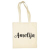 Medvilninis pirkinių krepšys "Amelija" natūrali