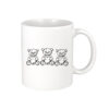 Universalus keraminis puodelis "Teddy heart" 300 ml balta