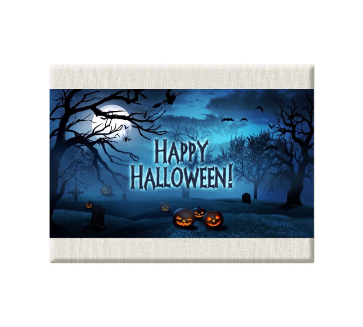 4582 drobes su spauda ant medinio poremio happy halloween balta