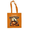 Medvilninis pirkinių krepšys "Happy Halloween" oranžinė