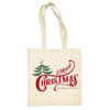 Medvilninis pirkinių krepšys "Merry Christmas " natūrali