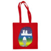 Medvilninis pirkinių krepšys "Klaipėda" raudona