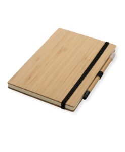 Bambukinė užrašinė “Bamboo” su „amžinu“ pieštuku bei galimybe personalizuoti
