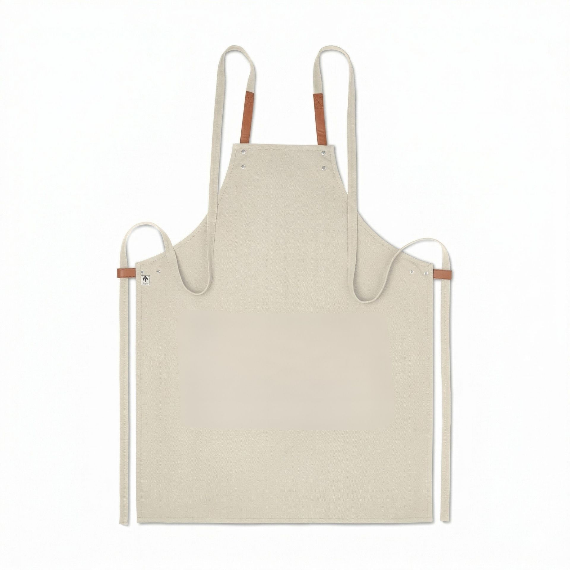 Ekologiškos drobės virtuvinė prijuostė „Nagpur“ 4 Ekologiškos drobės virtuvinė prijuostė „NAGPUR“ su norimaisi užrašais