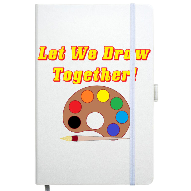 Užrašų knygutė "Let We Draw" balta
