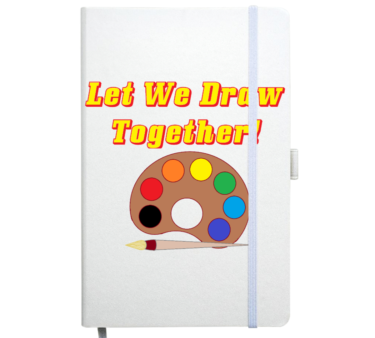Užrašų knygutė "Let We Draw" balta 1 Užrašų knygutė "Let We Draw" balta