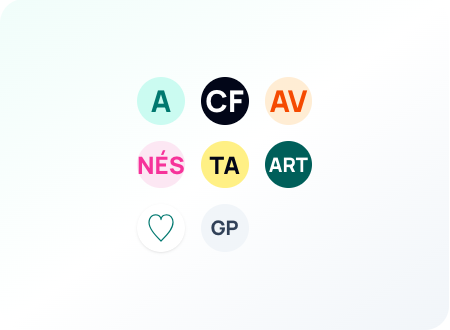 Ikonos, logotipai, burbuliukai, foninis paveikslėlis