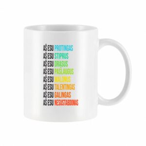 Universalus keraminis puodelis Protingas bosas