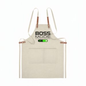 Prijuostė Boss Mode su užrašu BOSS MODE ON – dovana bosei
