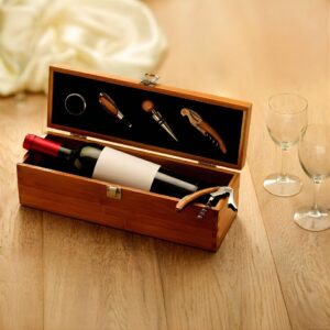 vyno-rinkinys-bosas-degustuoja-4 Dovana bosui Vyno aksesuarų rinkinys Bosas degustuoja